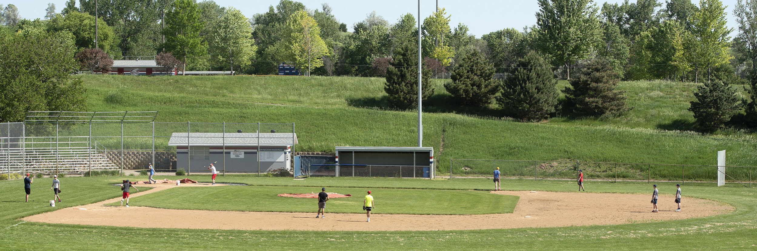 COVID-19 North baseball practice